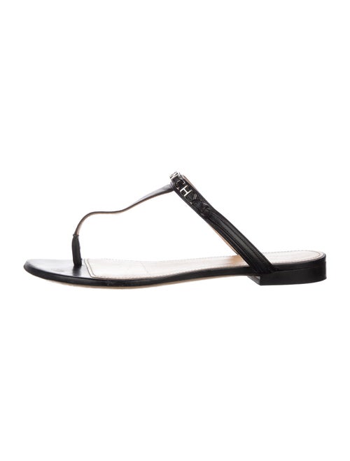 Givenchy Leather T-Strap Sandals