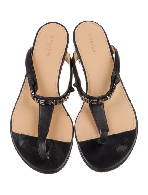 Givenchy Leather T-Strap Sandals