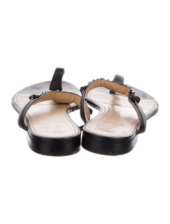 Givenchy Leather T-Strap Sandals