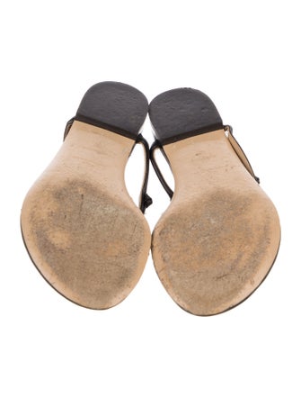 Givenchy Leather T-Strap Sandals