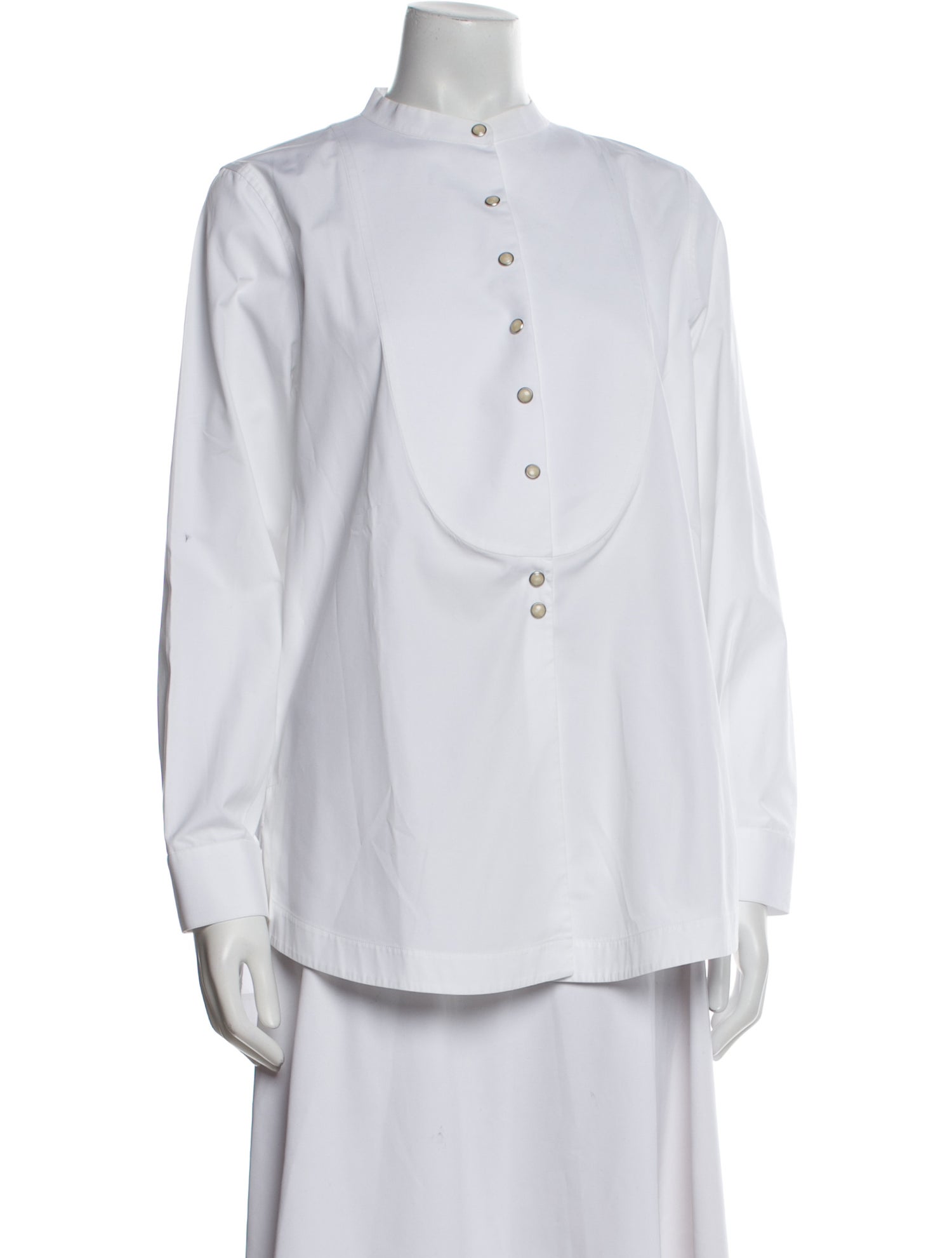 Givenchy Silk Mock Neck Tunic