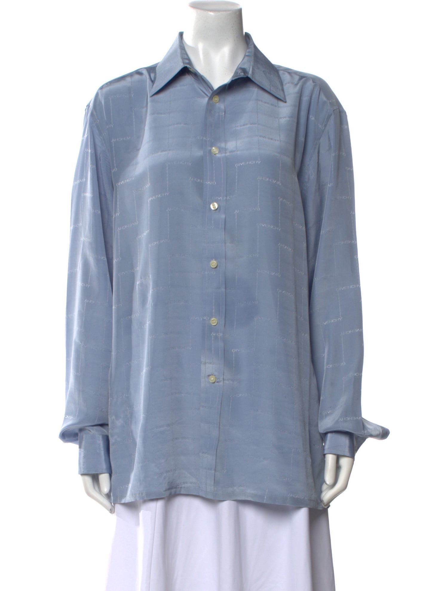 Givenchy Long Sleeve Button-Up Top