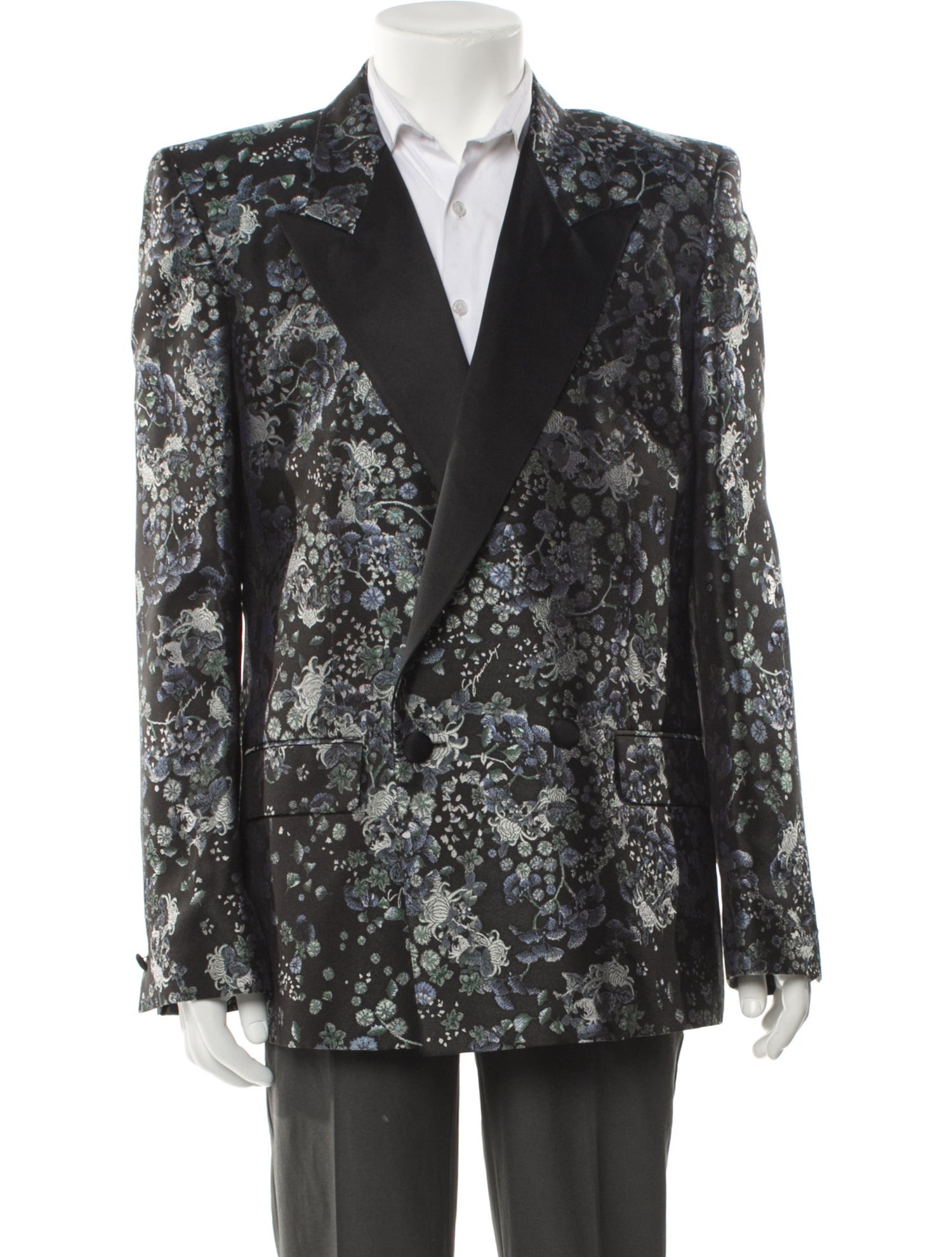 Givenchy Silk Floral Print Blazer