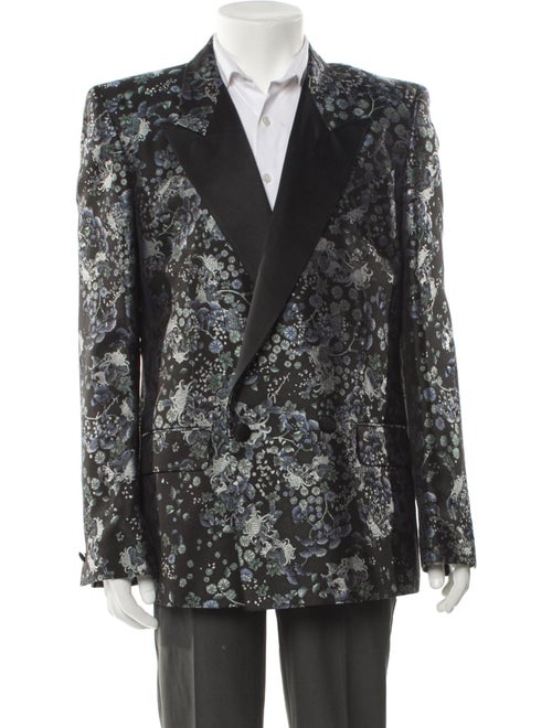 Givenchy Silk Floral Print Blazer