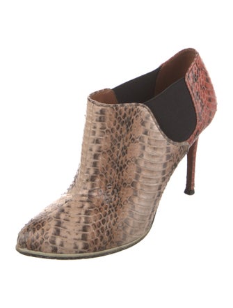 Givenchy Snakeskin Animal Print Mules