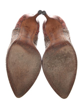 Givenchy Snakeskin Animal Print Mules