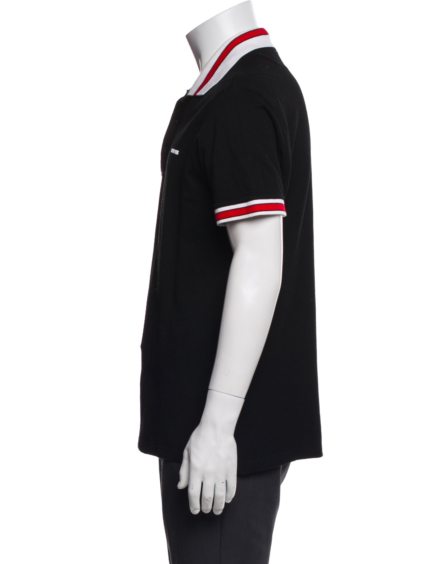 Givenchy Striped Crew Neck Polo Shirt