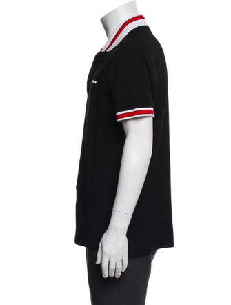 Givenchy Striped Crew Neck Polo Shirt