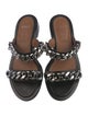 Givenchy Leather Chain-Link Accents Slides