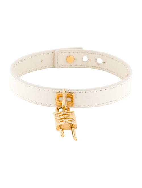 Givenchy Leather Padlock Wrap Bracelet