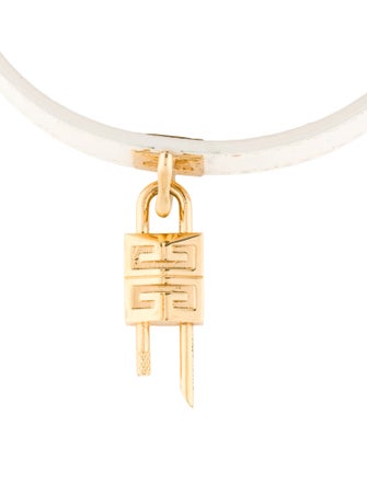 Givenchy Leather Padlock Wrap Bracelet
