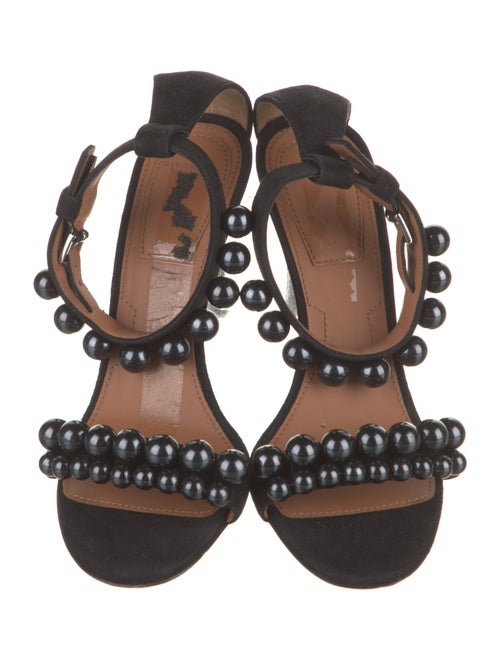Givenchy Suede Beaded Accents Sandals