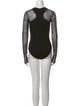 Givenchy Mock Neck Long Sleeve Bodysuit