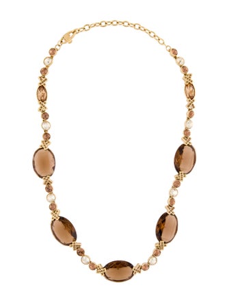 Givenchy Crystal Station Collar Necklace