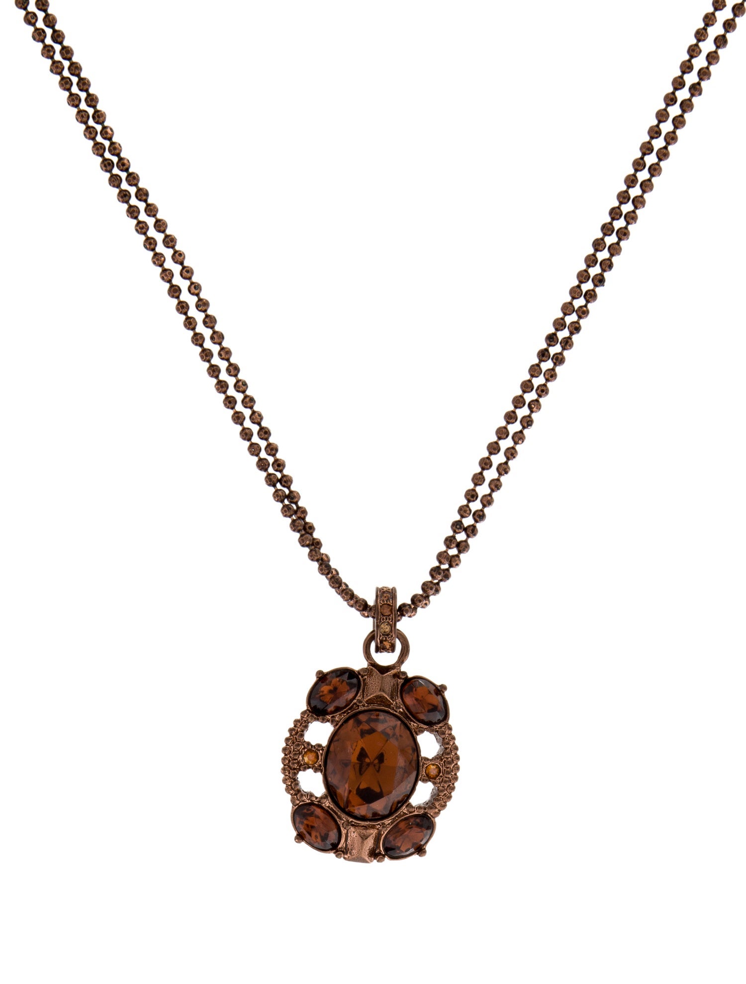 Givenchy Crystal Pendant Necklace