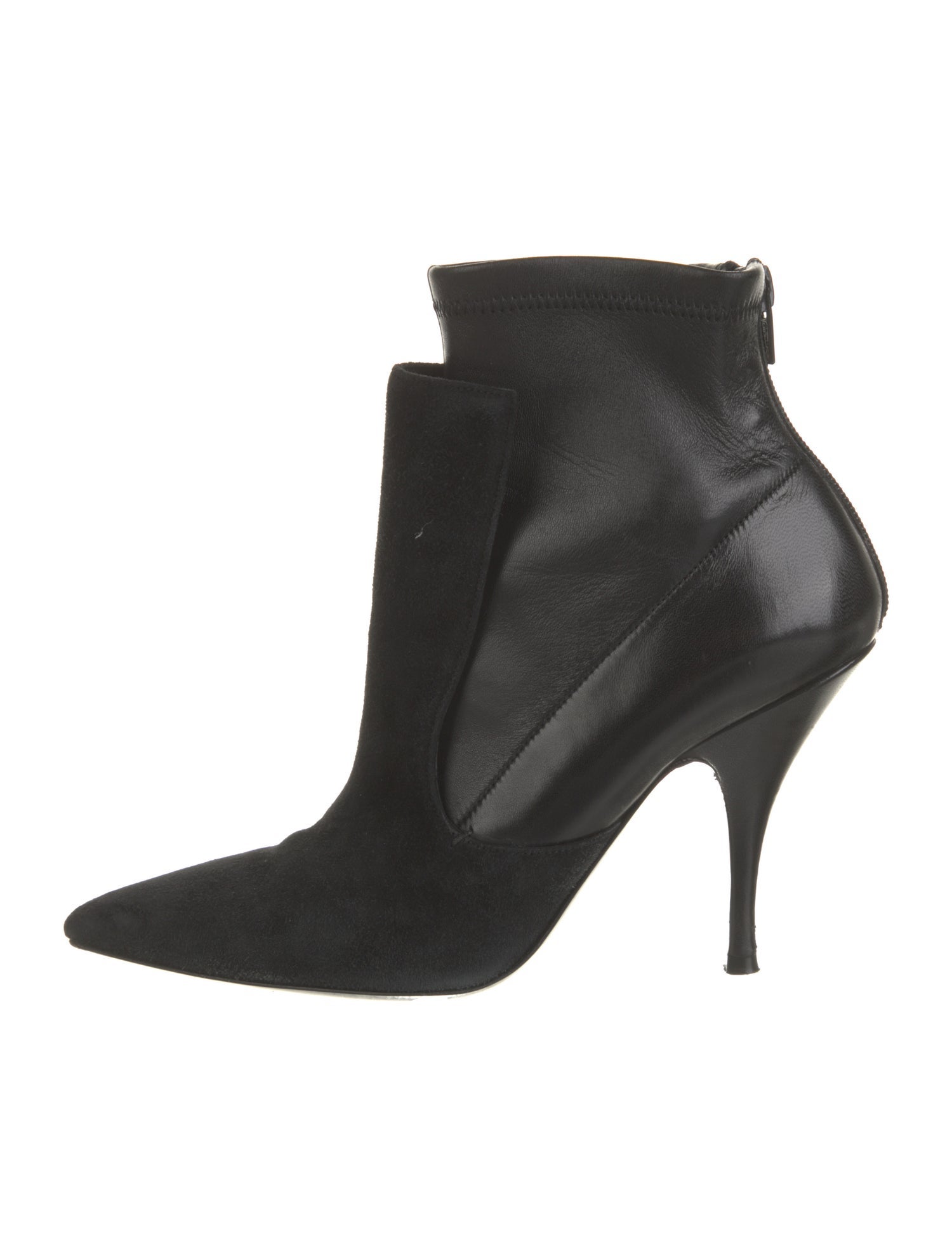 Givenchy Suede Leather Trim Embellishment Sock Boots