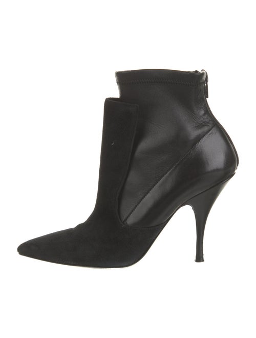 Givenchy Suede Leather Trim Embellishment Sock Boots