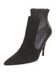 Givenchy Suede Leather Trim Embellishment Sock Boots
