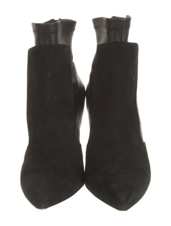 Givenchy Suede Leather Trim Embellishment Sock Boots