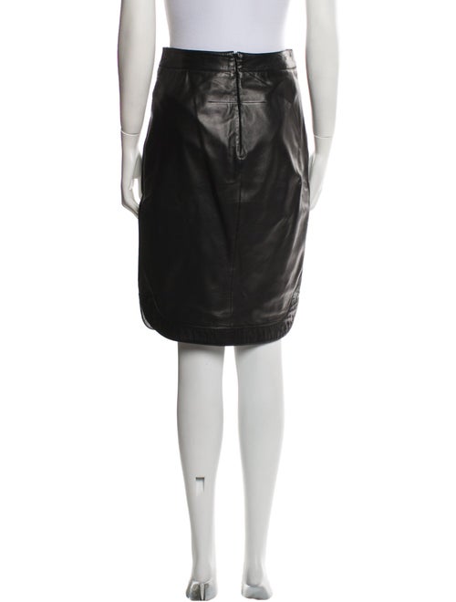 Givenchy Lamb Leather Knee-Length Skirt