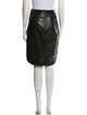 Givenchy Lamb Leather Knee-Length Skirt