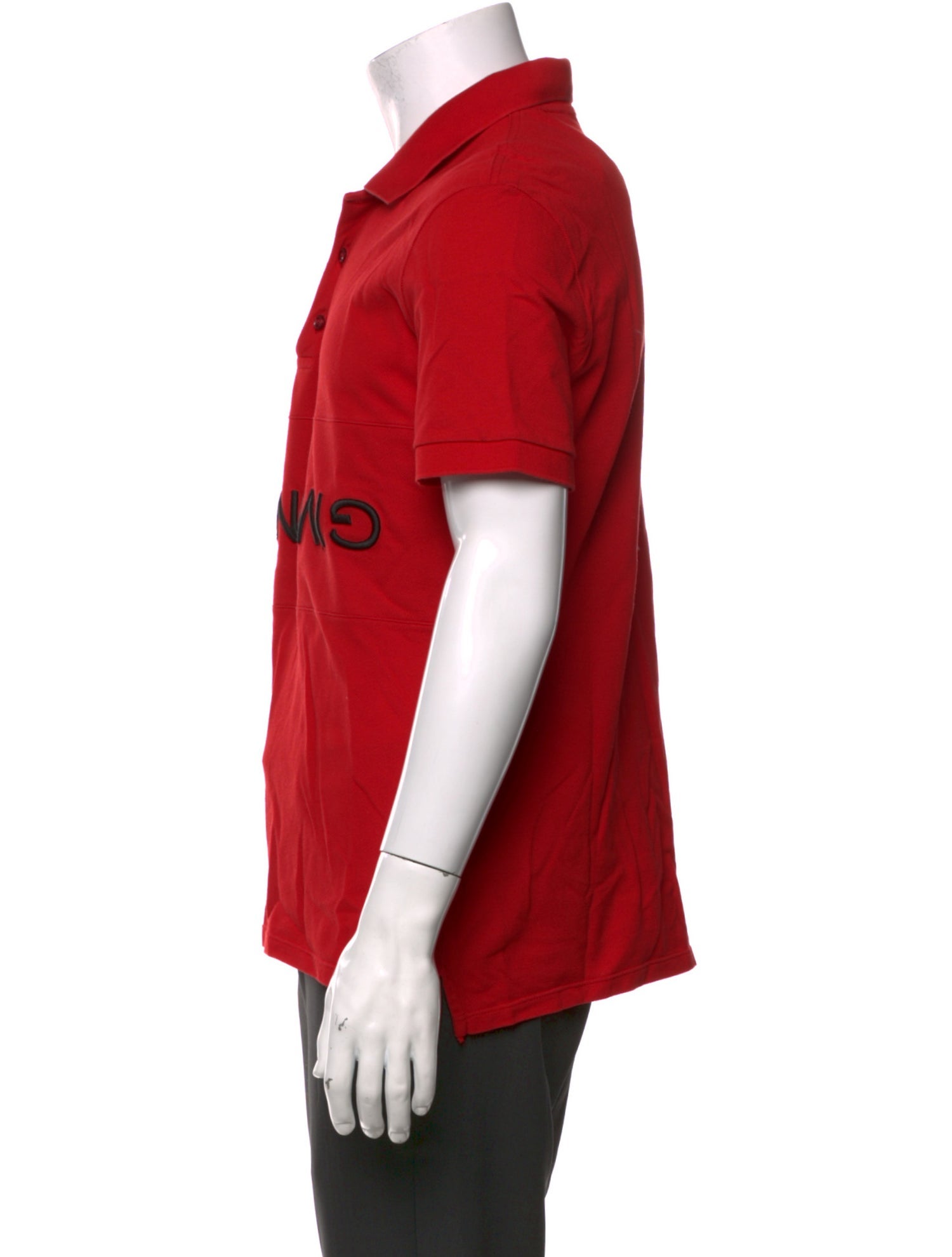 Givenchy Graphic Print V-Neck Polo Shirt