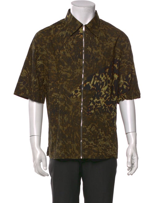 Givenchy Floral Print Short Sleeve Shirt