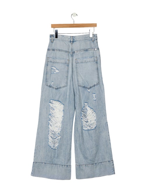 Givenchy High-Rise Wide Leg Jeans