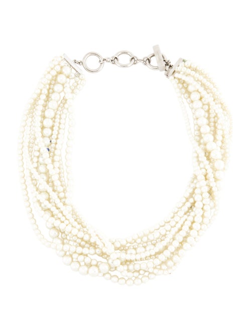 Givenchy Faux Pearl Multistrand Necklace