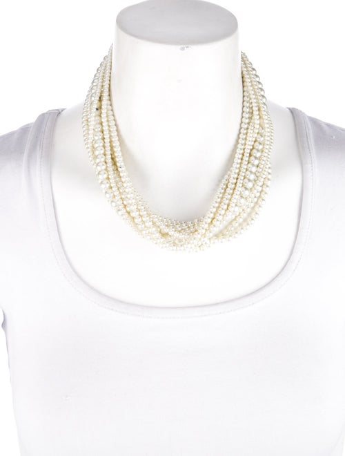 Givenchy Faux Pearl Multistrand Necklace