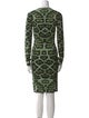 Givenchy Animal Print Knee-Length Dress