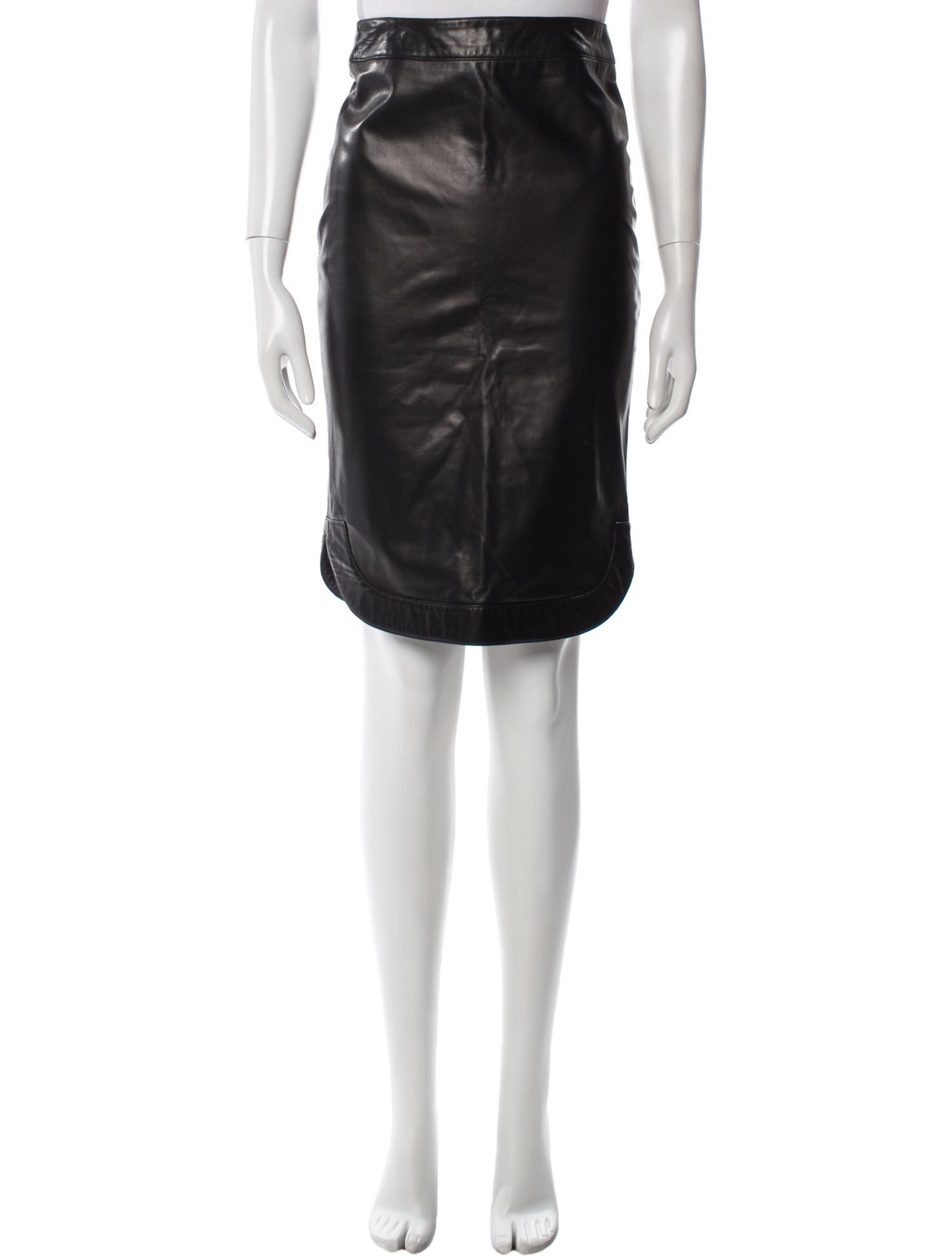 Givenchy Leather Knee-Length Skirt