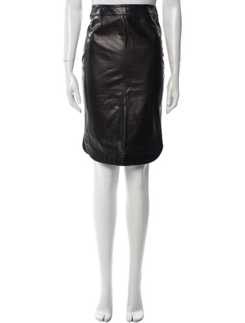 Givenchy Leather Knee-Length Skirt