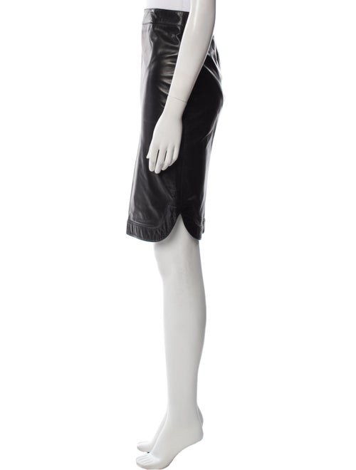 Givenchy Leather Knee-Length Skirt