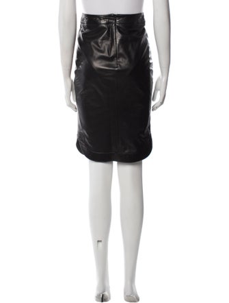 Givenchy Leather Knee-Length Skirt