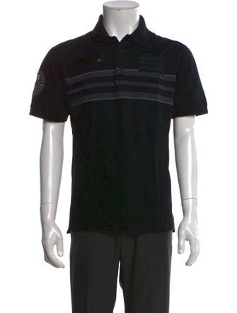 Givenchy Striped Crew Neck Polo Shirt