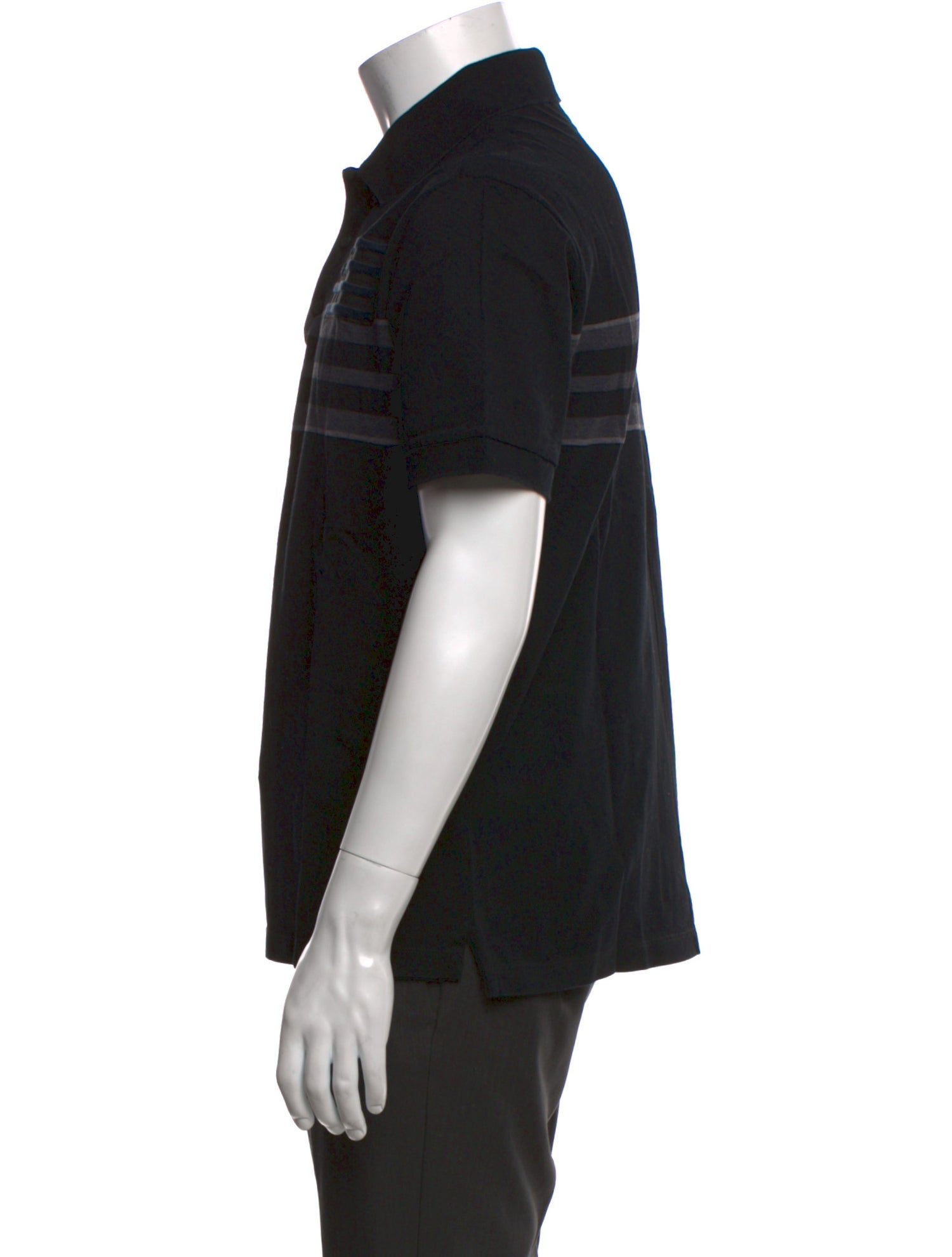 Givenchy Striped Crew Neck Polo Shirt