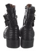 Givenchy Leather Whipstitch Trim Moto Boots
