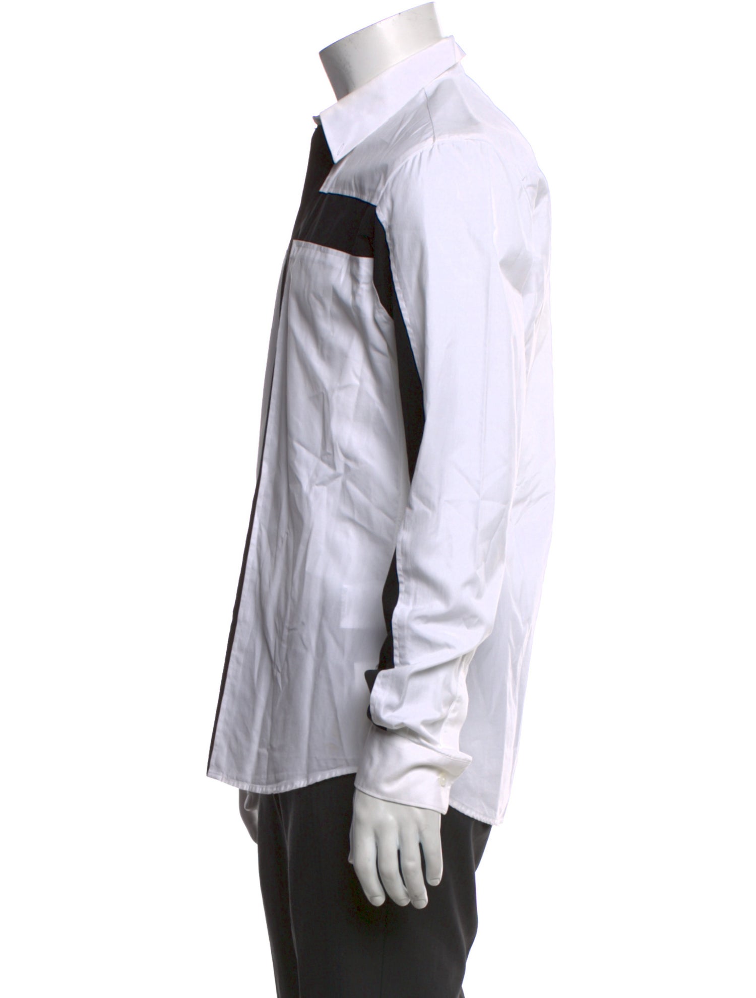 Givenchy Striped Long Sleeve Tuxedo Shirt