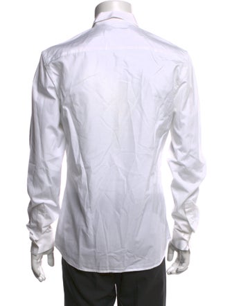 Givenchy Striped Long Sleeve Tuxedo Shirt