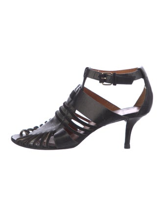 Givenchy Leather Cutout Accent Gladiator Sandals