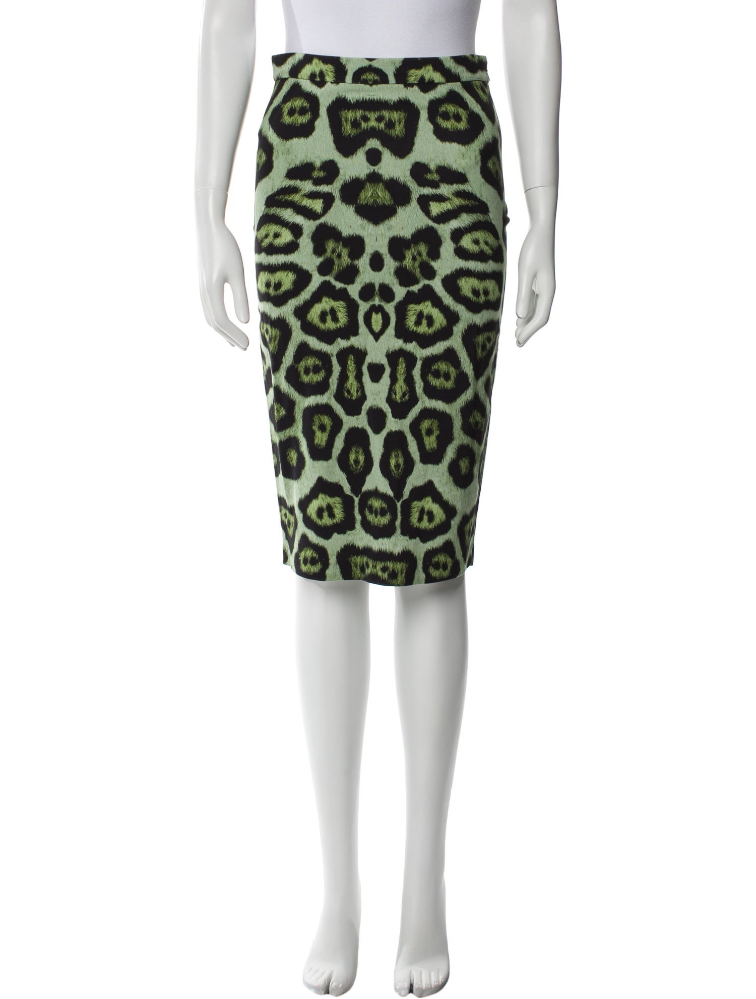 Givenchy Animal Print Knee-Length Skirt