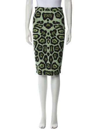 Givenchy Animal Print Knee-Length Skirt