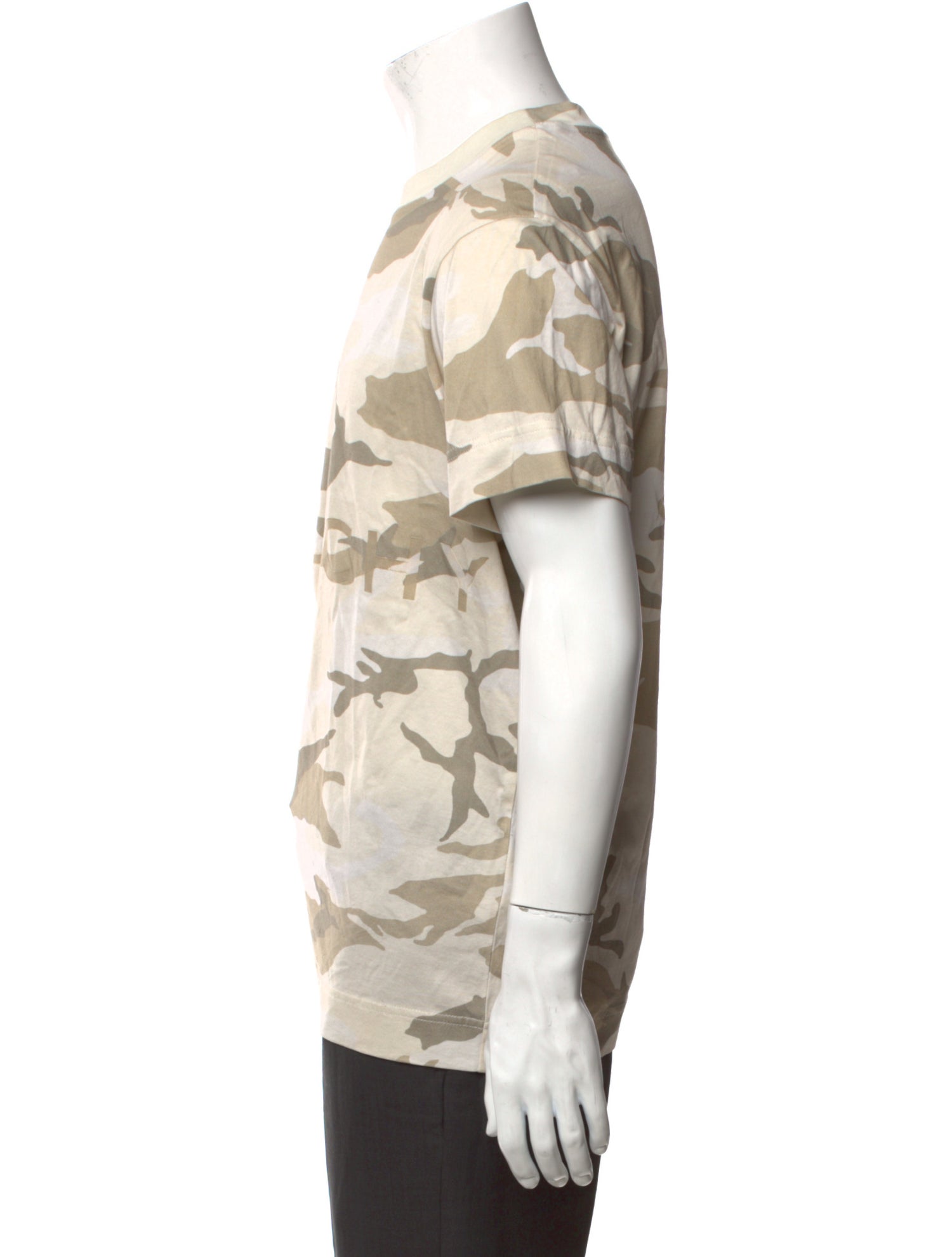 Givenchy Camouflage Print Crew Neck T-Shirt