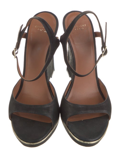 Givenchy Suede Keyhole Accent Sandals