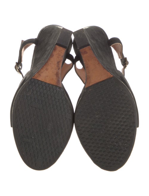 Givenchy Suede Keyhole Accent Sandals