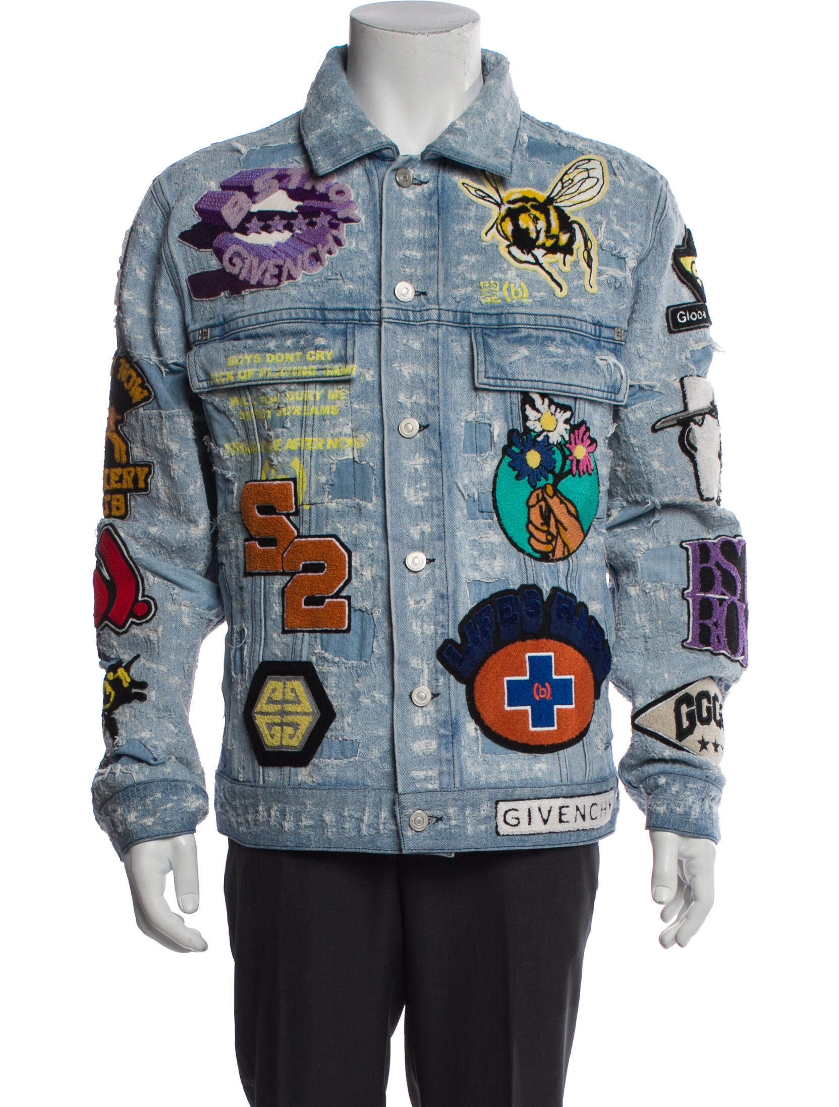 Givenchy Graphic Print Denim Jacket