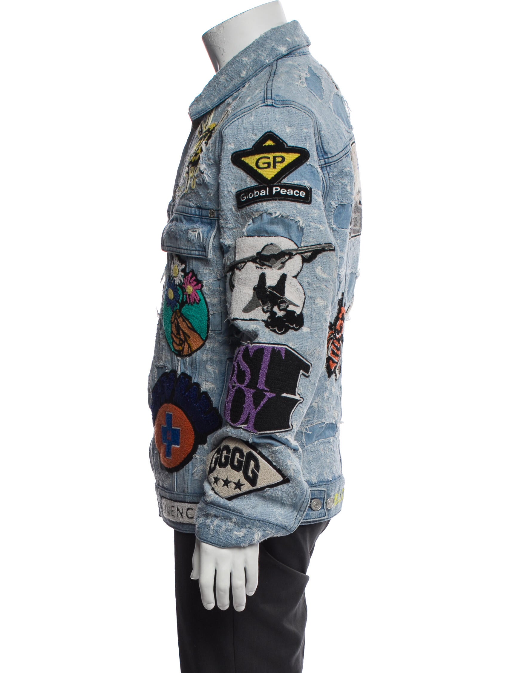 Givenchy Graphic Print Denim Jacket
