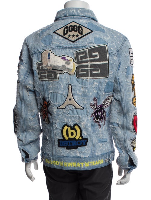 Givenchy Graphic Print Denim Jacket