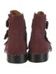Givenchy Suede Colorblock Pattern Combat Boots